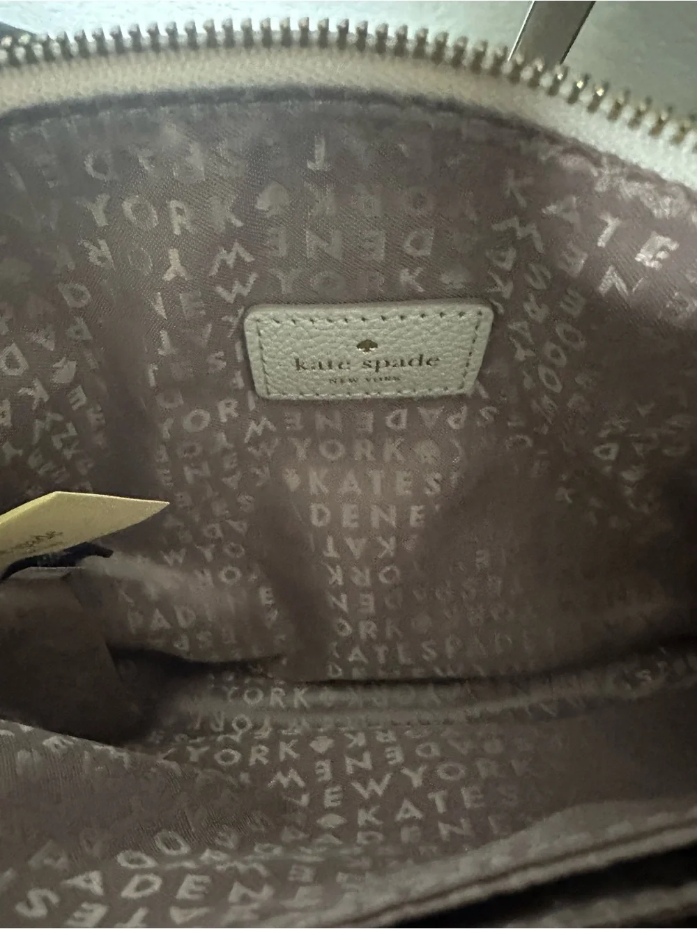 kate spade Pebbled Leather Crossbody Bag in Light Beige